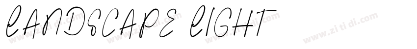 LANDSCAPE LIGHT字体转换